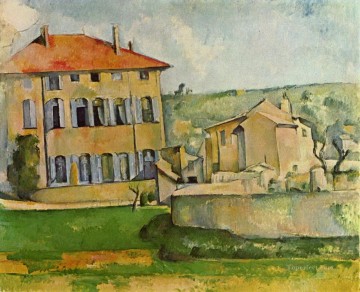風景 Painting - ジャ・ド・ブファン・ポール・セザンヌの家と農場の風景